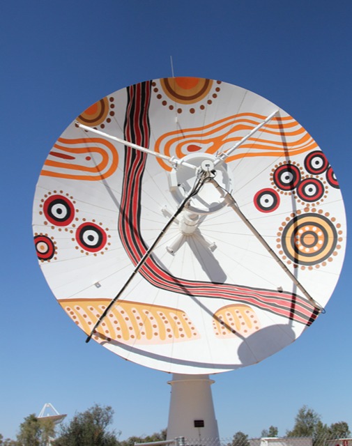 Aboriginal artwork sattelite