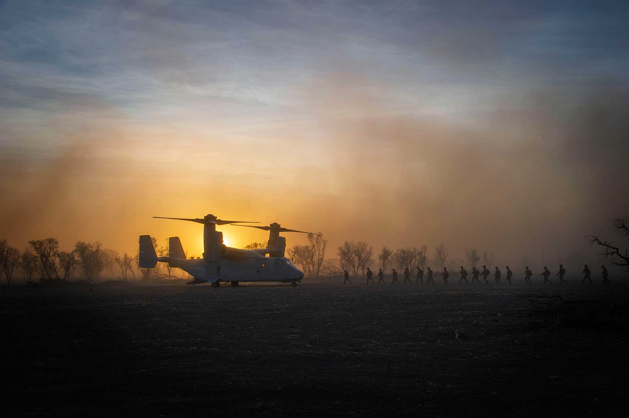 US Osprey during Territory training exercise